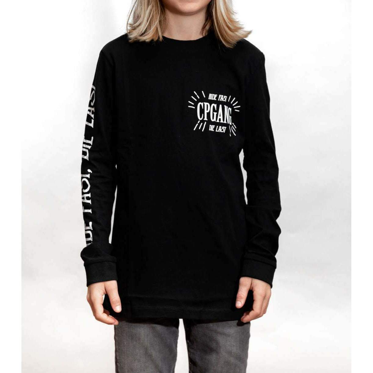 Ride Fast Die Last Longsleeve Tee KIDS Black