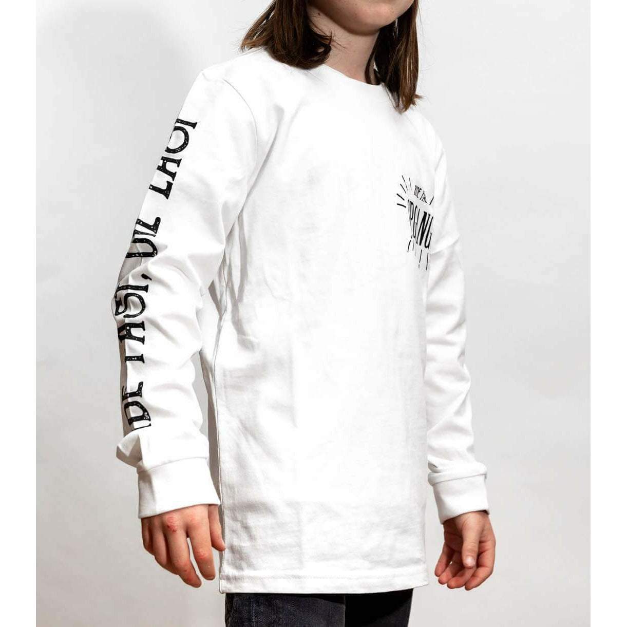 Ride Fast Die Last Longsleeve Tee KIDS White