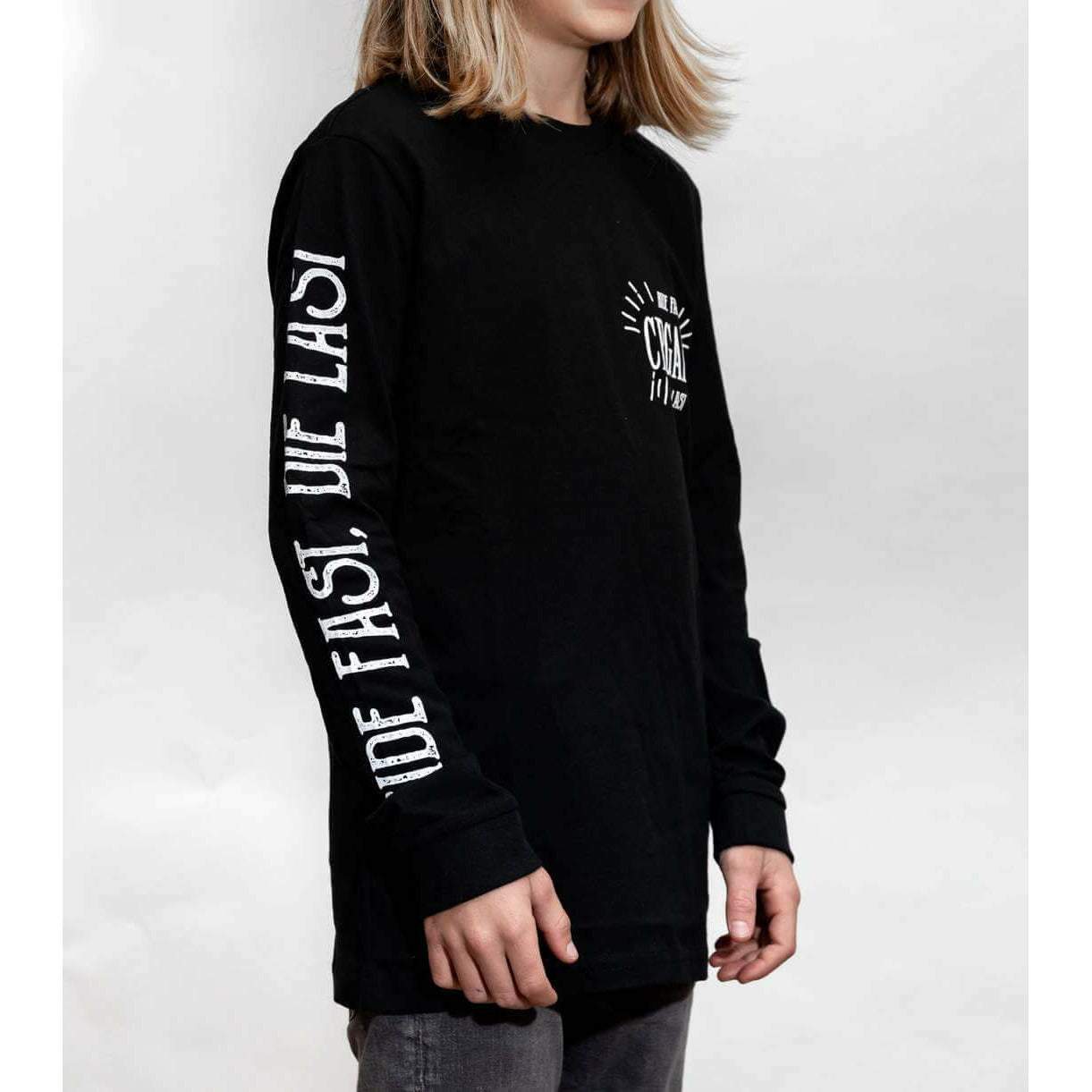 Ride Fast Die Last Longsleeve Tee KIDS Black